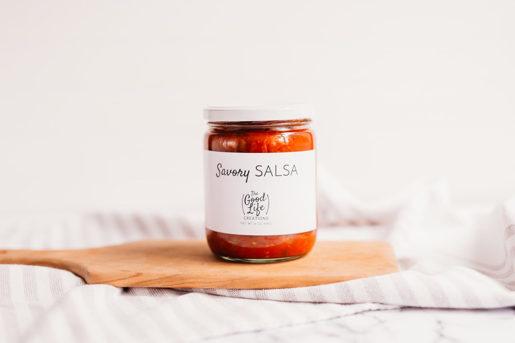 Savory Salsa | Pint | Small Batch | Locally Made | The Good Life Creations