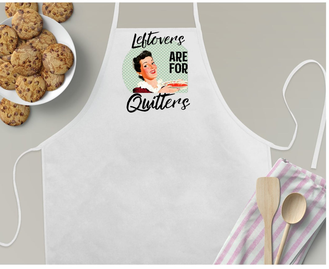 Apron | Retro Fun | Leftovers are for Quitters | The Good Life Creations