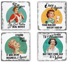 Load image into Gallery viewer, Coaster | I Wish I was as Thin | Slate | Retro | The Good Life Creations