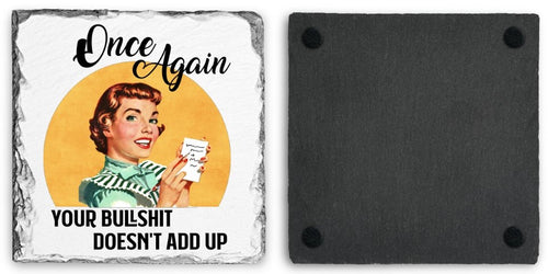 Coaster | Once Again | Slate | Retro | The Good Life Creations