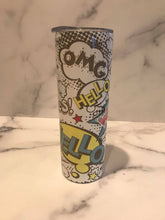 Load image into Gallery viewer, Comic Book | Stainless Skinny Tumbler | The Good Life Creations