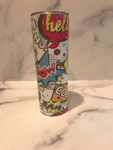 Load image into Gallery viewer, Comic Book | Stainless Skinny Tumbler | The Good Life Creations