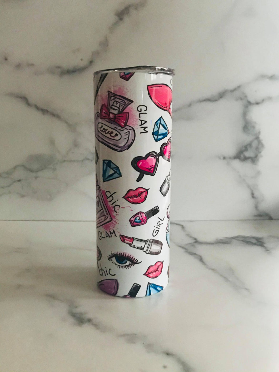 Glam | Stainless Skinny Tumbler | The Good Life Creations