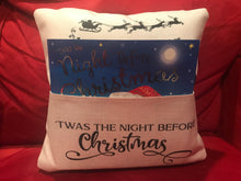 Load image into Gallery viewer, Pocket Pillow | Reading | Twas the Night Before Christmas | The Good Life Creations