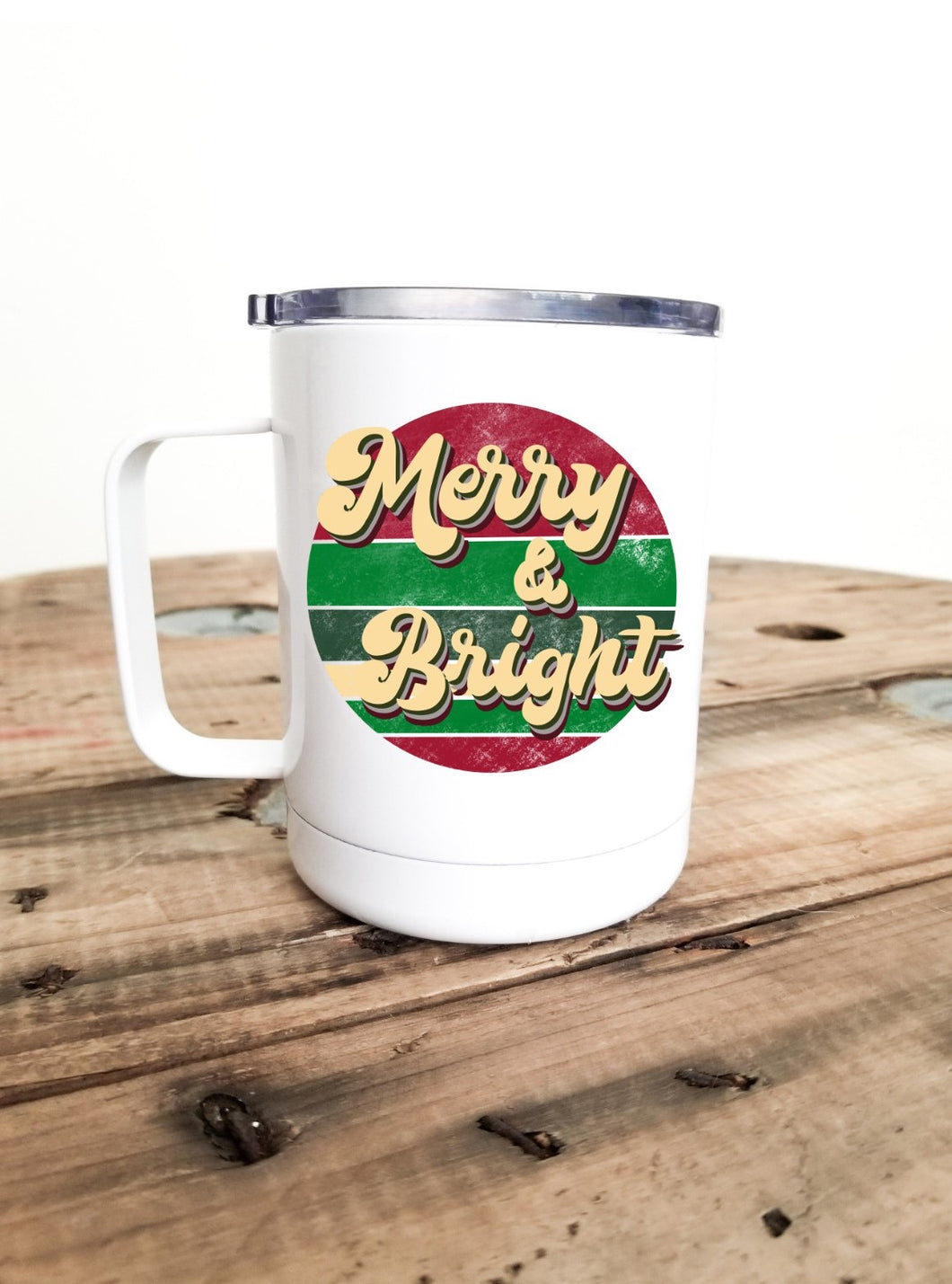 Merry & Bright | Stainless Mug | The Good Life Creations