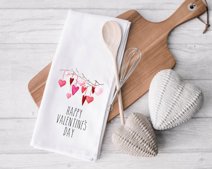 Happy Valentine's Day | Hand Towel | Valentines | The Good Life Creations